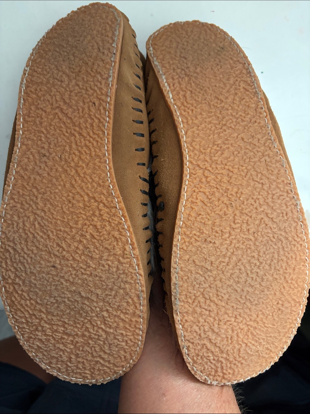 Broncy donkey day workers cowhide moccasins 8 - Picture 3 of 4